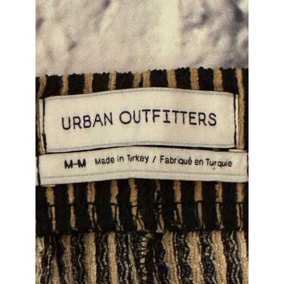 Urban Outfitters Black & Tan Striped A-Line Mini Skirt Size medium - Picture 3 of 9